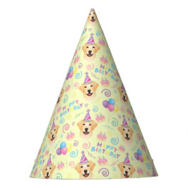 Chapéu De Festa Labrador Retriever Birthday Party Hat Yellow