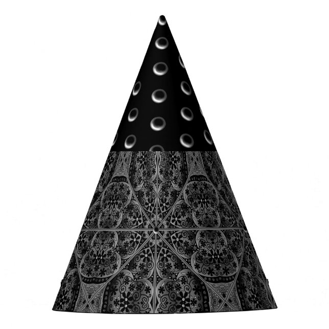 Chapéu De Festa Lace Black Cerâmico (Frente)