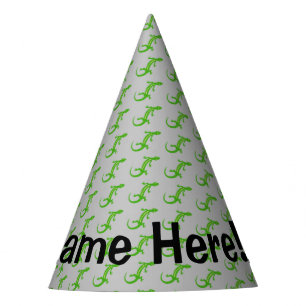 Chapéu De Festa Lagarto Verde