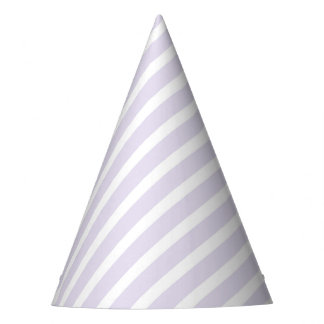 Chapéu De Festa Lavanda e padrão de distribuição diagonal branco