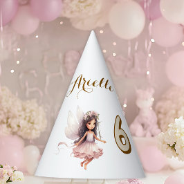 Chapéu De Festa Lavanda Fairy wildflower pixel aniversário