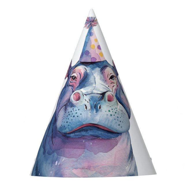 Chapéu De Festa Leão de Festa de aniversário da Selva Safari (Frente)