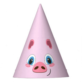 Chapéu De Festa Leitão-branco, olhos grandes e azuis