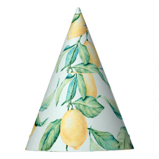 Chapéu De Festa Lemon Green Watercolor: Romance sem costura