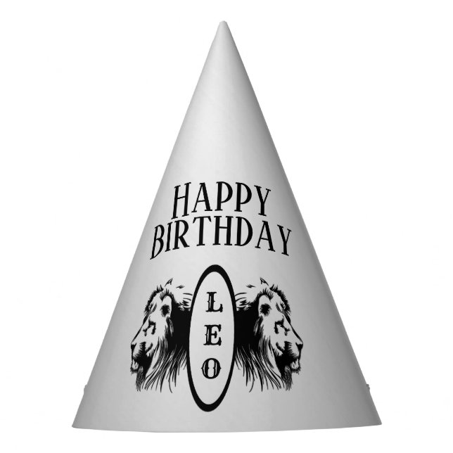 Chapéu De Festa Leo, o Leão Bloqueou Zodiac (Frente)