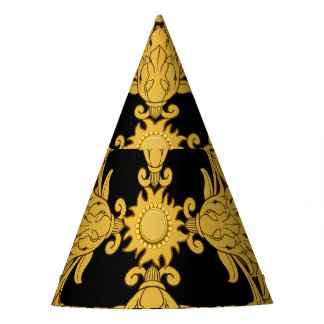 Chapéu De Festa Leopardo Barroco, Impressão Animal Ornamentado