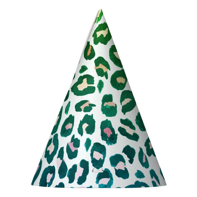 Chapéu De Festa Leopardo impresso chetah (Esquerda)