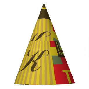 Chapéu De Festa Letra-alfabética, caracter vintage