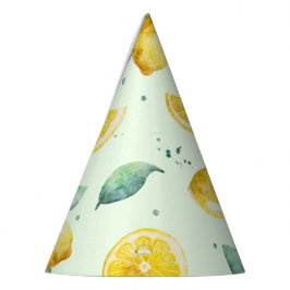 Chapéu De Festa Limões de Aquarela