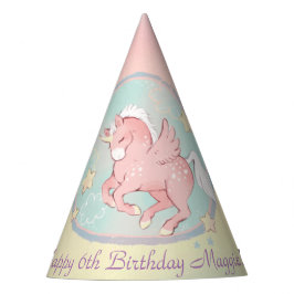 Chapéu De Festa Lindo Pegasus Unicórnio Rosa e Roxo
