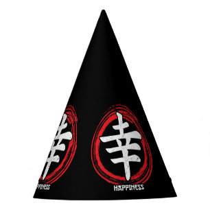Chapéu De Festa Língua de Arte de Símbolo Japonês de Felicidade Ka