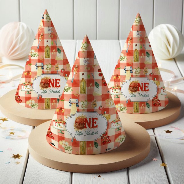 Chapéu De Festa Little Meatball | Holy Ravioli First Birthday (Criador carregado)