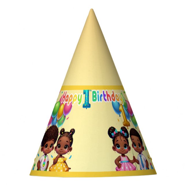 Chapéu De Festa Little Stars First Birthday Bash (Frente)