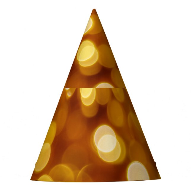 Chapéu De Festa Luzes colorido, fundo de Natal. (Frente)