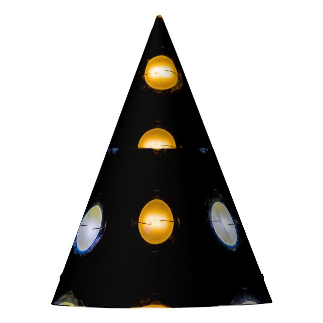 Chapéu De Festa Luzes LED, fundo de abstrato de encerramento. (Frente)