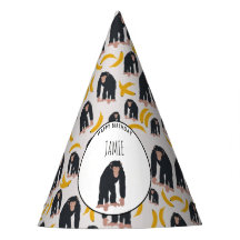 Macaco Personalizado Chimpanzee & Banana Aniversár