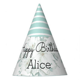 Chapéu De Festa Magnolia Branca Moderna Festa de aniversário Verde