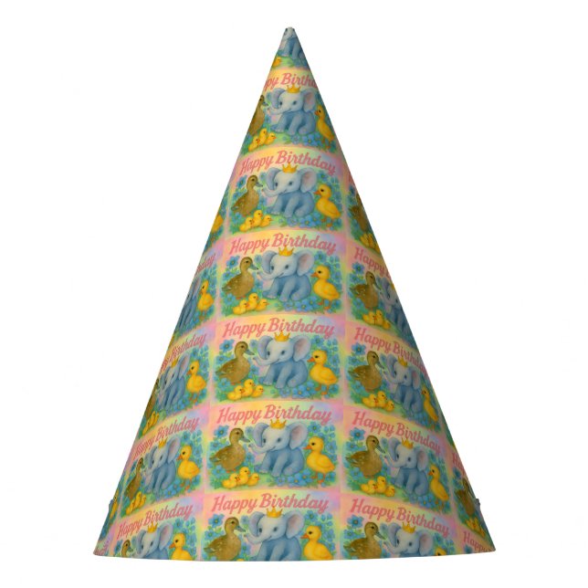 Chapéu De Festa Matching Children's Birthday Hats - Party Supplies (Frente)