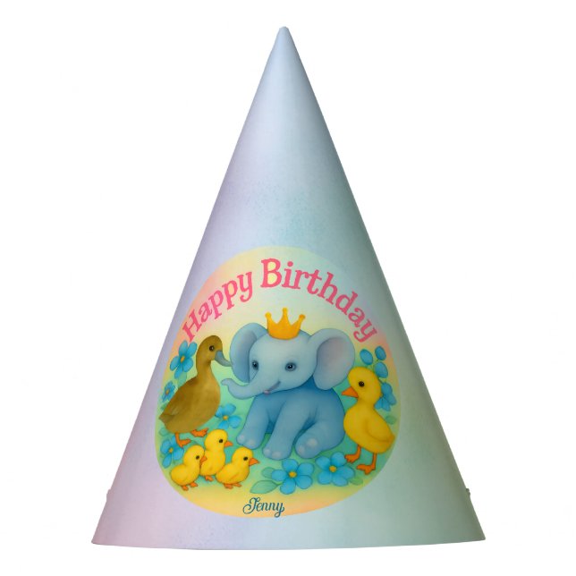 Chapéu De Festa Matching Children's Birthday Party Hats (Frente)