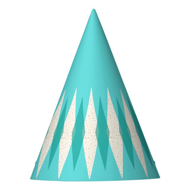 Chapéu De Festa Meio século Modern Argyle Party Hat (Frente)