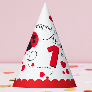 Chapéu De Festa Meninas voando primeiro aniversario vermelho de la