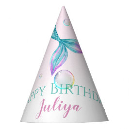 Chapéu De Festa Mermaid Tail com bolhas Aniversário