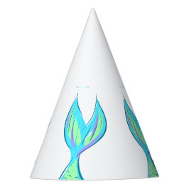 Chapéu De Festa Mermaid Tail Paper Party Hats