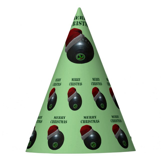 Chapéu De Festa "Minimalistas Bowls Feliz Natal" (Frente)