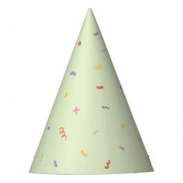 Chapéu De Festa Mint Green Confetti Birthday Party Hat