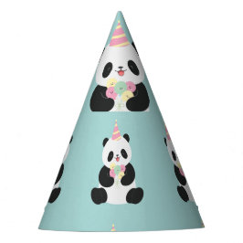 Chapéu De Festa Mint & Pink - design de Panda