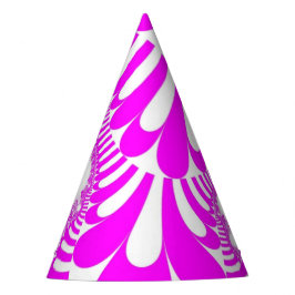 Chapéu De Festa Mod branco rosa