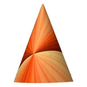 Chapéu De Festa Moderno Abstrato Laranja Vermelho Baunilha Gráfico