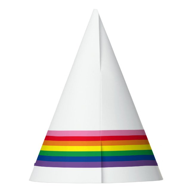 Chapéu De Festa Moderno Rainbow Party Hat (Verso)