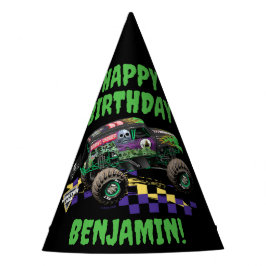Chapéu De Festa Monster Jam Grave Digger Feliz Aniversário