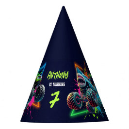 Chapéu De Festa Monster Truck Shark Birthday 