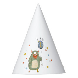 Chapéu De Festa Monstro de Cuta Personalizável com Aniversário de