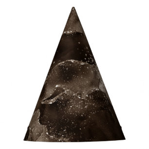 Chapéu De Festa Moody Agate   Café Ouro Castanho de Bronze
