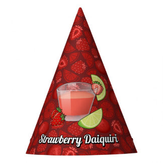 Chapéu De Festa Morango Daiquiri Party Hat