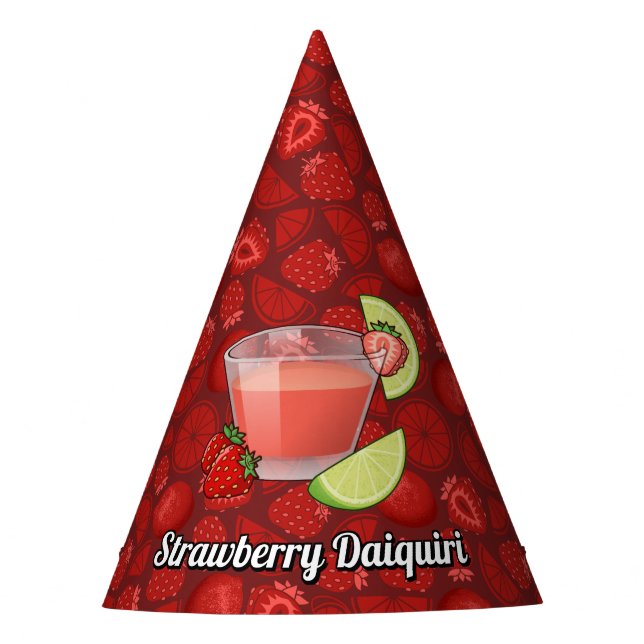 Chapéu De Festa Morango Daiquiri Party Hat (Frente)