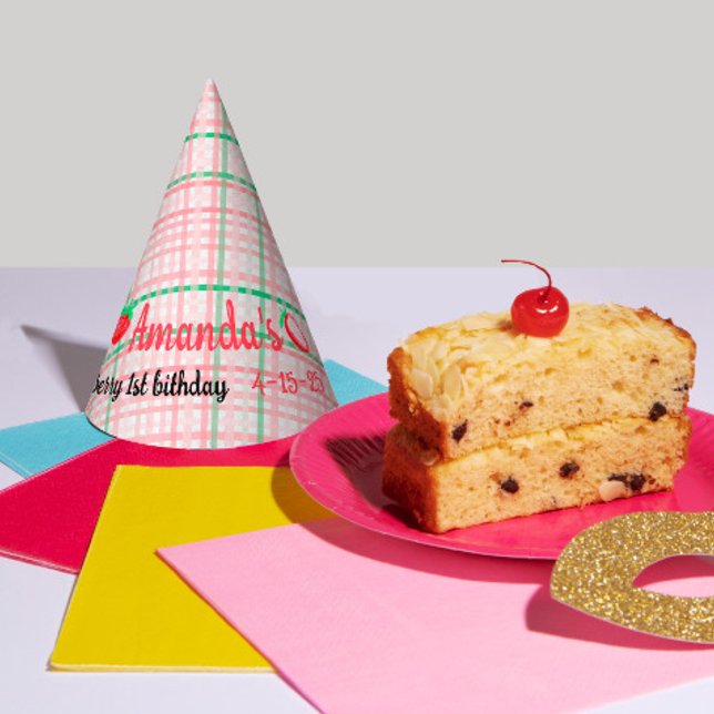 Chapéu De Festa Morango de primeiro aniversario (Criador carregado)