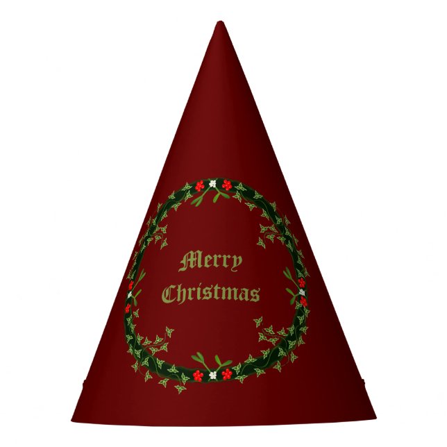 Chapéu De Festa Morte de Natal Gótica Personalizada (Frente)