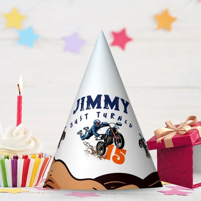 Chapéu De Festa Motoqueiro Criança Bicicleta de Corrida de Terra A (Criador carregado)