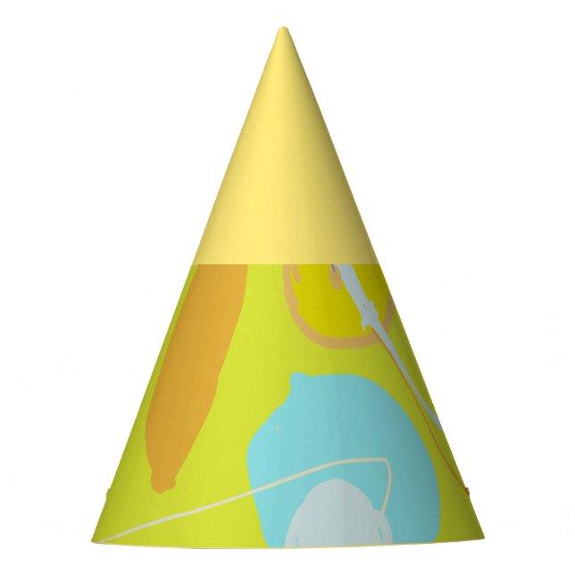 Chapéu De Festa Multicor brilhante divertida (Frente)