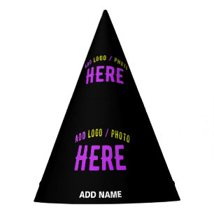 CHAPÉU DE FESTA NA MODA MODERNO PERSONALIZÁVEL NEGRO VERIFICADO CO