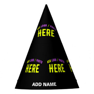 CHAPÉU DE FESTA NA MODA MODERNO PERSONALIZÁVEL NEGRO VERIFICADO CO