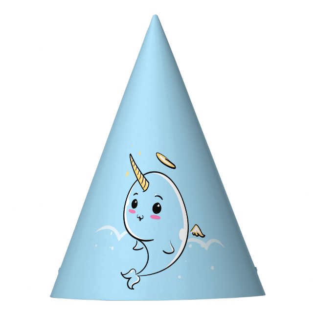Chapéu De Festa Narwhal Angel Cutie (Frente)