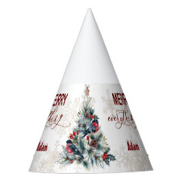 Chapéu De Festa Natal - Feriado de Berries Deseja Monograma