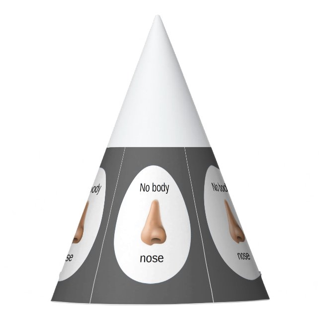 Chapéu De Festa Nenhum nariz do corpo (Frente)