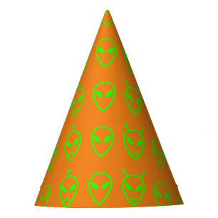Chapéu De Festa Neon Green Aliens