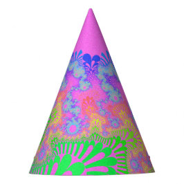 Chapéu De Festa Neon Rainbow Sunburst